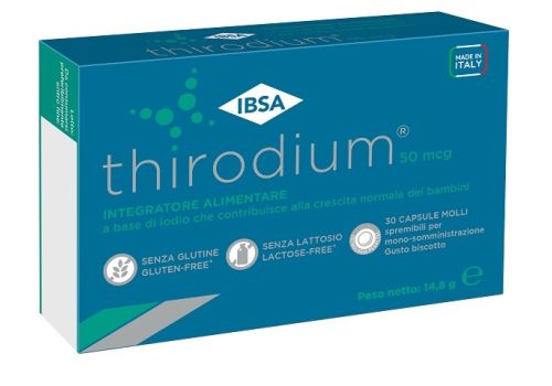 Thirodium 50mcg integratore per la normale crescita dei bambini 30 capsule molli