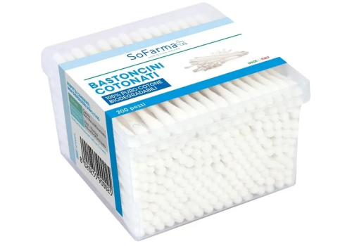 SoFarma+ bastoncini ovattati per l'igiene auricolare 200 pezzi