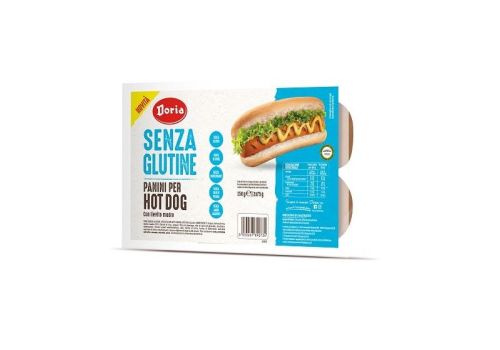 Doria panini per hot dog senza glutine 2 x 75 grammi