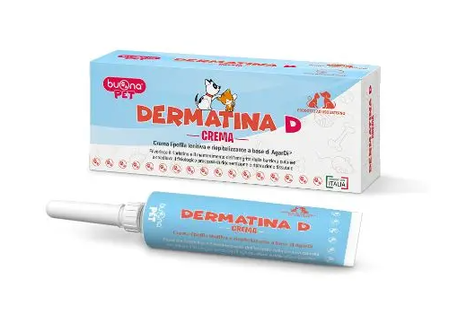 Dermatina D crema lipofila lenitiva per cani e gatti 30ml