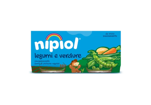 Nipiol legumi e verdure omogeneizzato 2 x 80 grammi