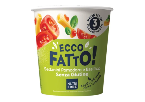 Nutrifree Ecco Fatto sedanini al pomodoro senza glutine 70 grammi