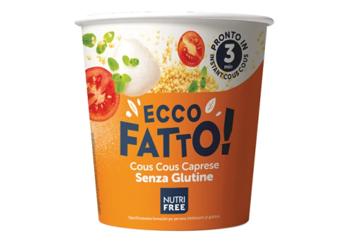 Nutrifree Ecco Fatto cous cous caprese senza glutine 70 grammi