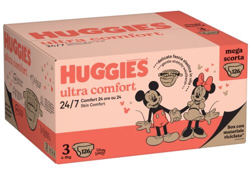 Huggies Ultra Comfort pannolini 4-9kg taglia 3 multipack 126 pezzi