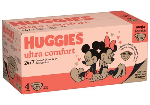 Huggies Ultra Comfort pannolini 7-18kg taglia 4 multipack 112 pezzi