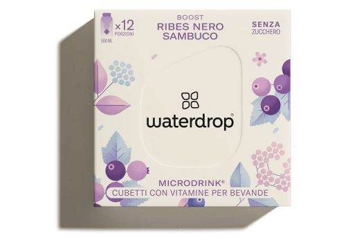 Microdrink Boost aromatizzatore per acqua gusto ribes nero 12 cubetti