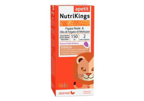 Nutrikings Apetit integratore energizzante e per stimolare l’appetito dei bambini soluione orale 150ml