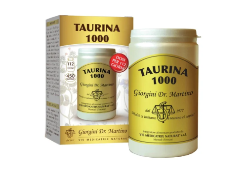 Taurina 1000 integratore per energia e muscoli 450 pastiglie