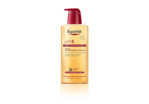 Eucerin pH5 olio detergente doccia per pelle sensibile e molto secca 1 litro
