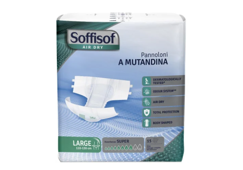 Soffisof Air Dry super pannoloni a mutandina taglia l 15 pezzi