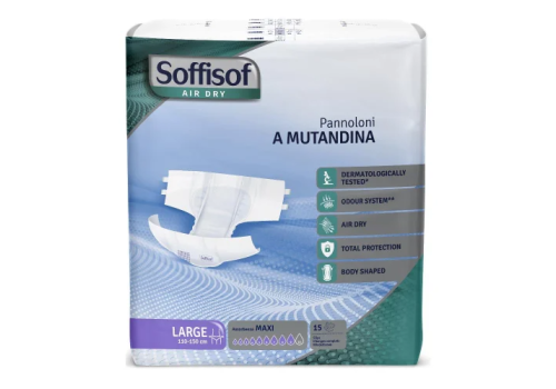 Soffisof Air Dry maxi pannoloni a mutandina taglia l 15 pezzi