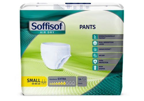 Soffisof Air Dry Pants Extra pannolloni mutandina per incontinenza taglia s 14 pezzi