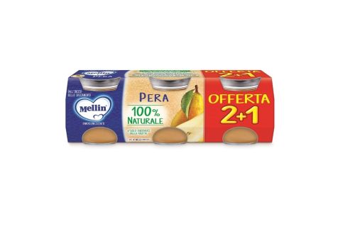 Mellin pera omogeneizzato 3 x 100 grammi
