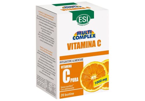 Esi Multi Complex Vitamina C Pura integratore per la pelle e il sistema immunitario 20 bustine