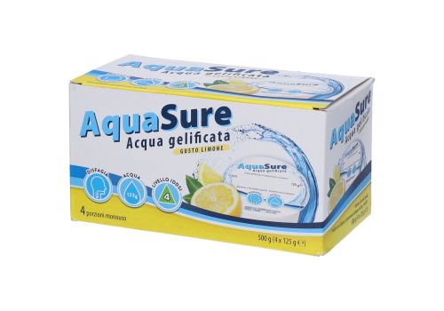 Abbott aquasure acqua gelificata gusto limone alimento a fini medici speciali 4 porzioni da 125 grammi