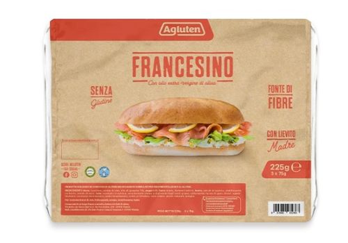 Agruten Il Francesino pane senza glutine 3 x 75 grammi