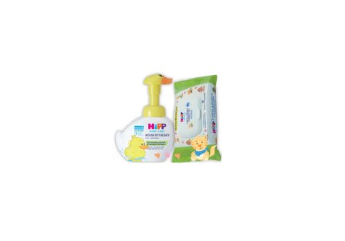 Hipp special pack mousse detergente paperella 250ml + 20 salviette umidificate 6 pezzi