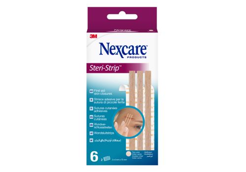 Nexcare Steri Strip color carne 6 x 75mm 6 pezzi