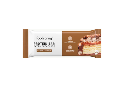 Foodspring protein bar extra chocolate coconut barretta proteica 45 grammi