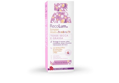 Recolum sciroppo tosse secca e grassa adulti e bambini 150ml