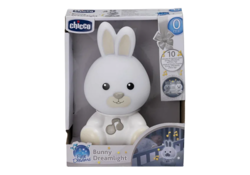 Chicco coniglio dolce notte peluche con luci e suoni