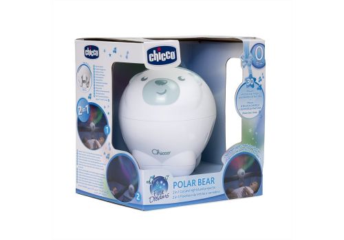 Chicco polar bear azzurro 0m+ proiettore da lettino e comodino 1 pezzo