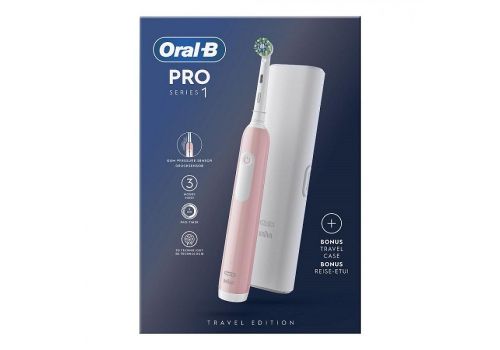Oral-b Pro Series 1 Rosa spazzolino elettrico + travel case