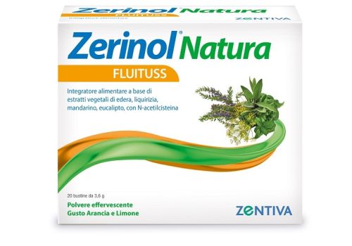 Zerinol Natura Fluituss integratore per il benessere delle vie respiratorie 20 bustine