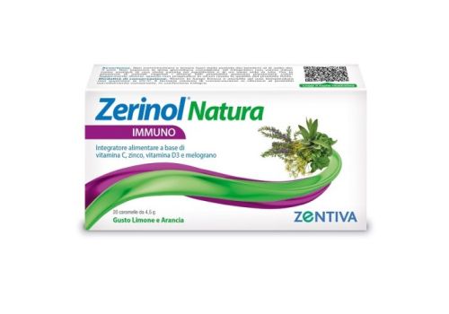 Zerinol Natura Immuno integratore per le difese immunitarie 20 caramelle