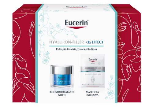 Eucerin cofanetto Hyaluron Filler +3x Effect booster idratante notte e maschera intensiva per tutti i tipi di pelle 50ml