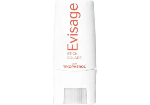 Evisage crema solare viso spf 50+ stick con triopherol protezione molto alta 9ml