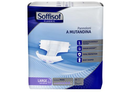 Soffisof Classic Maxi pannoloni a mutandina misura l 15 pezzi