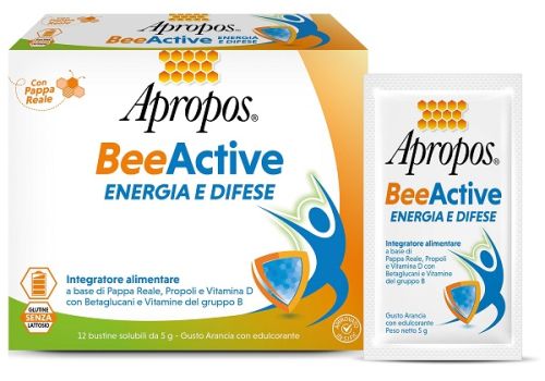 Apropos Bee active energia e difese 12 bustine solubili gusto arancia