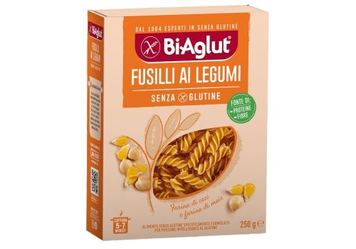 Biaglut fusilli ai legumi a base di farina di legumi senza glutine 250 grammi