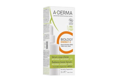 A-Derma Biology Energy C siero viso antiossidante anti fatica 30ml