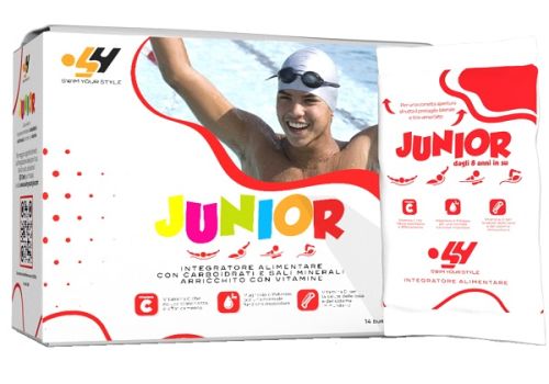 Swim Your Style Junior integratore per l'attivita sportiva dei ragazzi 14 bustine
