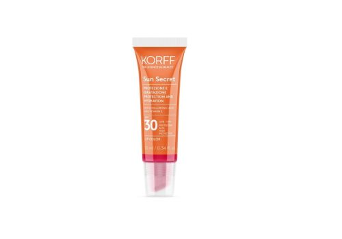 Korff Sun Secret Lip Color Spf 30 protettivo e idratante labbra 03 cherry red 10ml