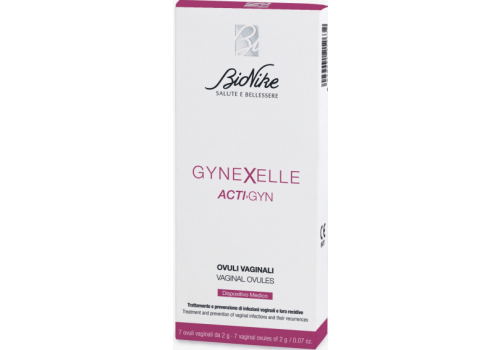 Bionike Gynexelle Acti-Gyn per trattamento e prevenzione di infezioni vaginali e recidive 7 ovuli