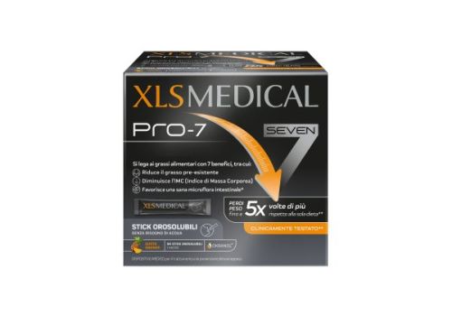 Xls medical pro-7 integratore per il controllo del peso 90 stick orosolubili 