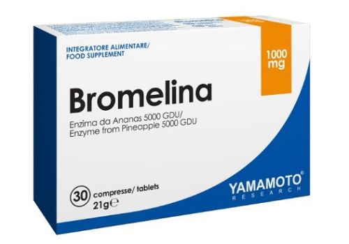 Yamamoto Research Bromelina integratore per la funzione digestiva 30 compresse