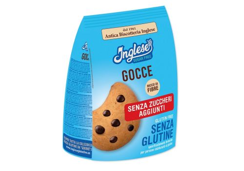 Inglese biscotti con gocce di cioccolato senza zuccheri senza glutine 300 grammi