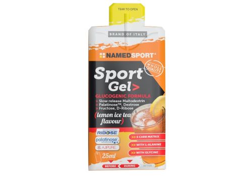 Sport gel lemon ice tea integratore per l'attività sportiva 25ml