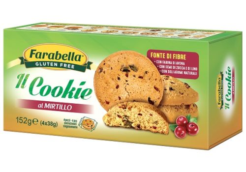 Farabella il cookie al mirtillo senza glutine 4 x 38 grammi