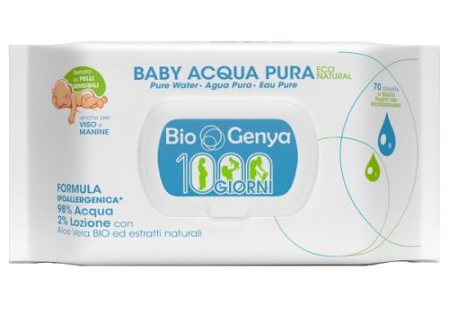 Biogenya baby acqua pura salviette delicate per neonati e bambini 70 pezzi