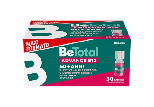 Betotal Advance B12 50+ anni integratore energizzante 30 flaconcini 7ml