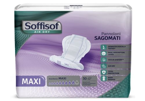 Soffisof Air Dry maxi pannoloni sagomati 30 pezzi