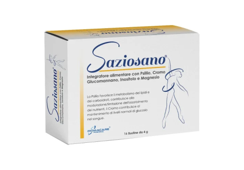Saziosano integratore per controllo del senso di fame 16 bustine