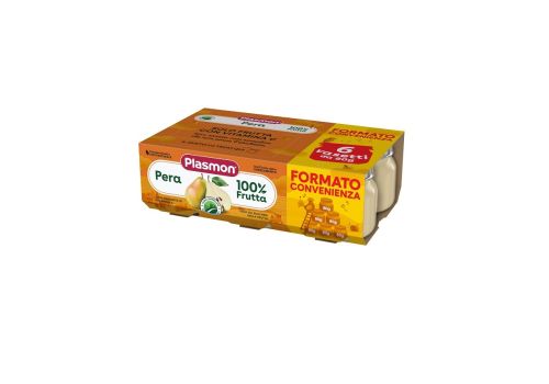 Plasmon 100% frutta pera omogeneizzato 6 x 80 grammi