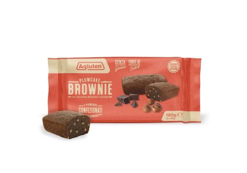 Agluten Plumcake brownie senza glutine 4 pezzi