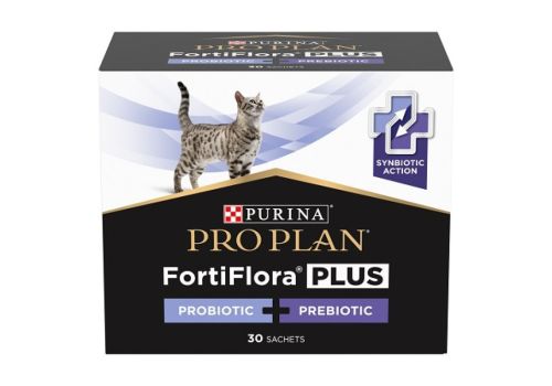 Purina Pro Plan Fortiflora Plus mangime complementare per il benessere intestinale del gatto 30 bustine